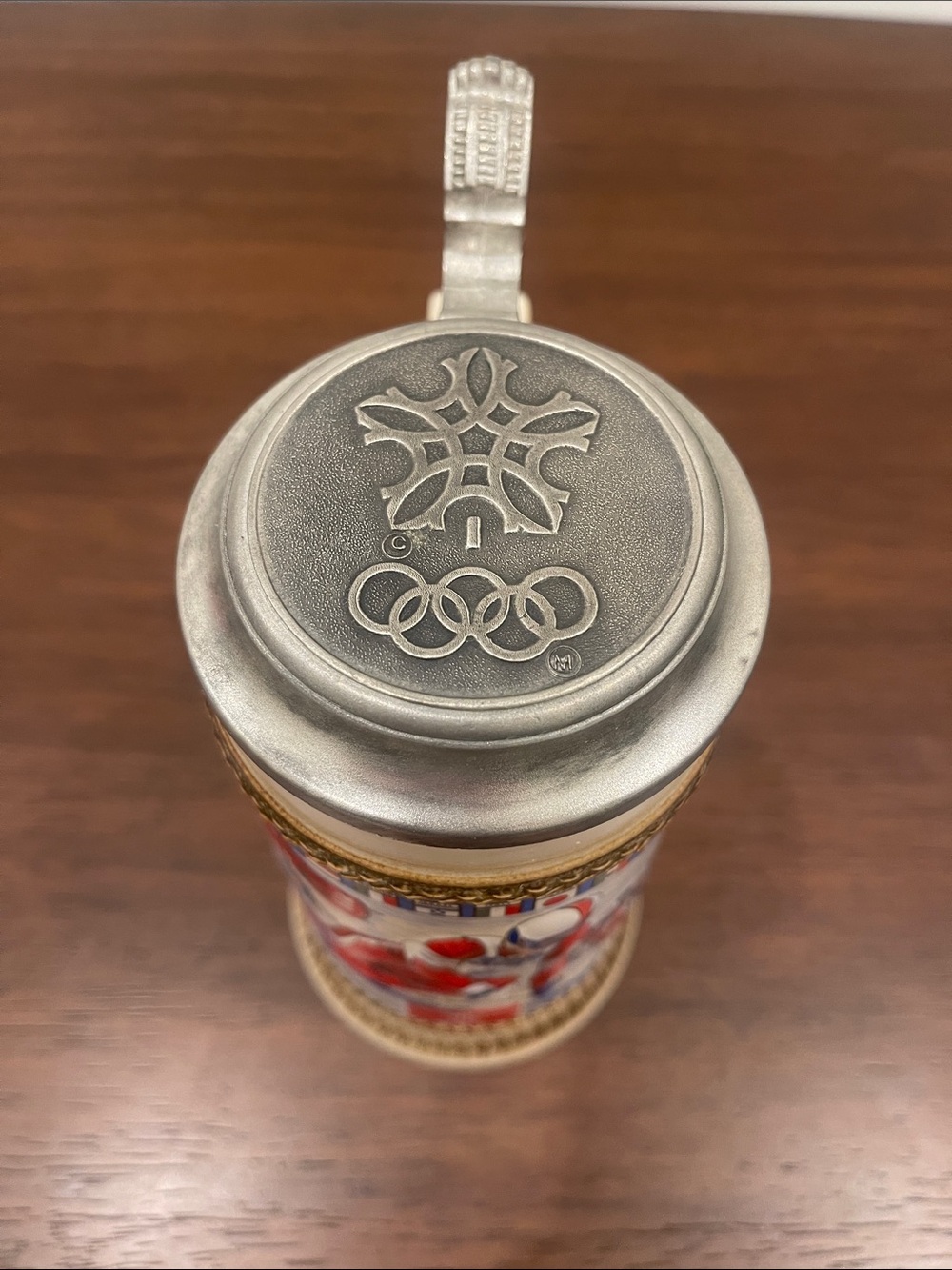 Vintage 1988 Anheuser Busch Beer Stein Winter Olympic Games - Picture 6 of 7